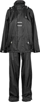 Ralka regenpak waterdicht ademend - junior - reflectie - zwart - 116