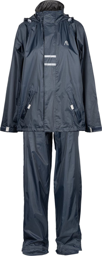 Ralka regenpak waterdicht en ademend - senior - reflectie - marine - m