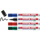 Permanentmarker edding 3000 1,5 - 3 mm ronde punt 4 stuks