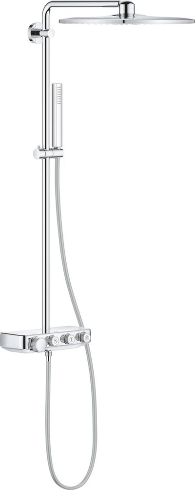 Grohe euphoria smartcontrol 310 cube duo regendouche - ã˜ 31 cm - vierkant - inclusief thermostaatkraan - met cooltouch technologie - chroom