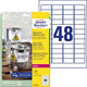 Ty etiketten avery heavy du 960 stuks wit