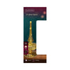 Lumineo micro led tafelpiek glas ã˜9x23cm goud warm wit