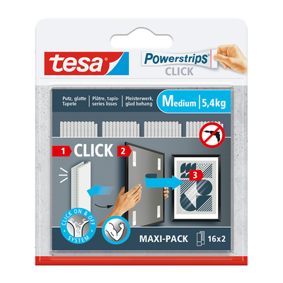 Tesa 1074179 - powerstrips click 16x2 m | 6 stuks