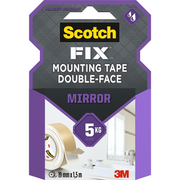 3m 1071422 - scotch-fix™ mirror montagetapetape 19mmx1,5m, 1 rol pak | 12 stuks - afbeelding 1