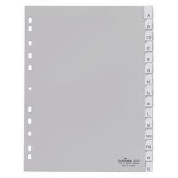 Tabbladen durable 6442 polypropyleen a4 230x297mm grijs 15 tabs
