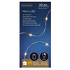 Lumineo micro led streng zilver klassiek warm 95cm-20l op batterij met timer