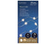 Lumineo micro led verlichting ster zilver warm wit 95cm-20l op batterij