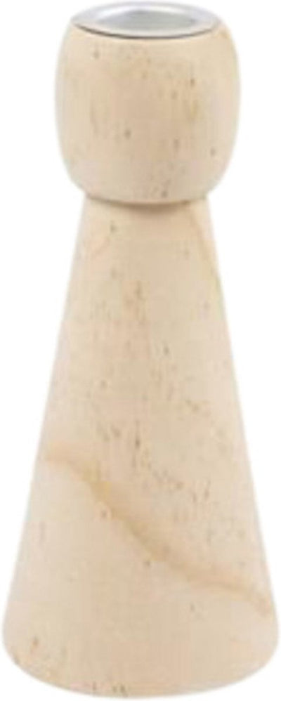 Creativ company houten kandelaar 14,5 cm