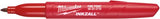 Milwaukee accessoires fine point marker - red - 1pc - 48223170 - afbeelding 2