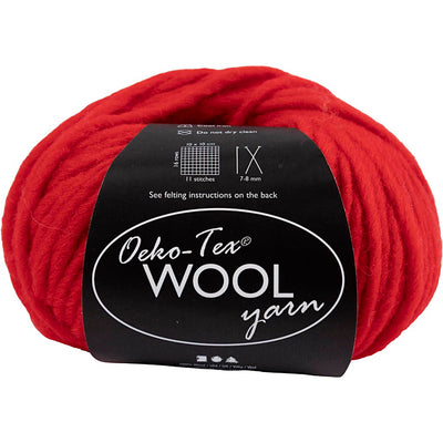 Creativ company wolgaren, l: 50 m, rood, 50 gr 1 bol