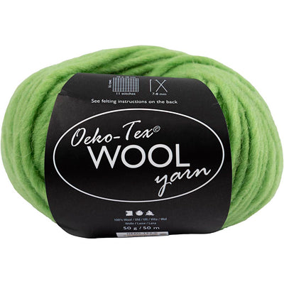 Creativ company wolgaren, l: 50 m, lime, 50 gr 1 bol