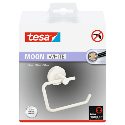 Tesa 1073534 - moon white toiletrol houder zonder deksel wit | 1 stuks