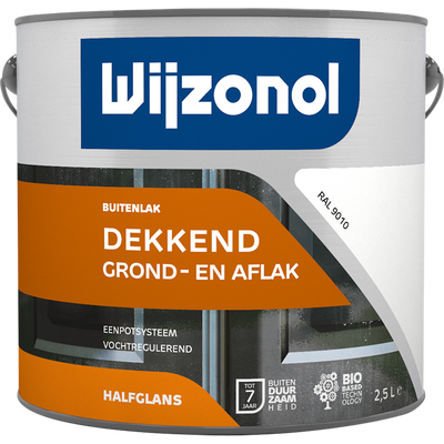 Wijzonol 1034525 - wijz.r9010 dek hlfgl 2,5ltr | 1 stuks