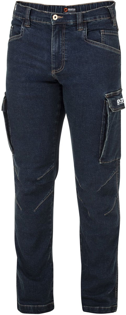 Sparco tech denim jeans dallas werkbroek - blauw — xxxl