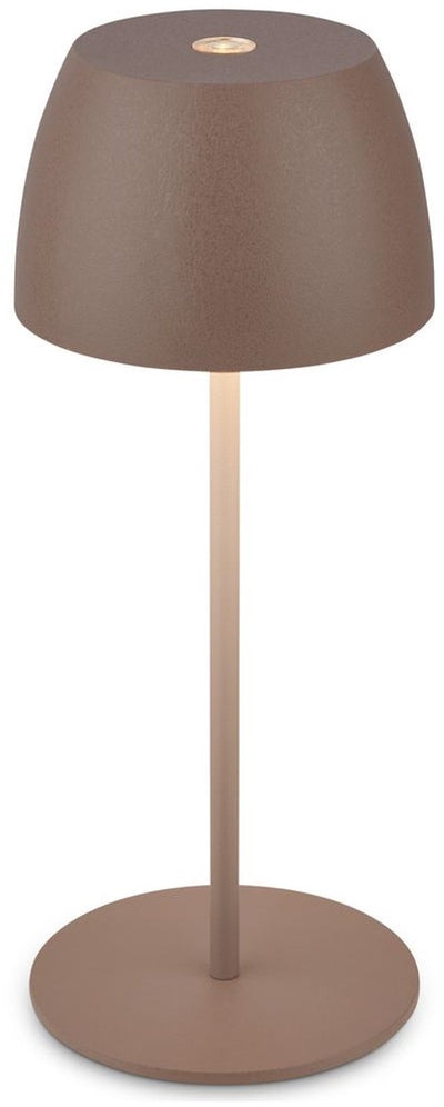 Briloner serina mini - tafellamp oplaadbaar - dimbaar - spatwaterdicht - snoerloos - ø8 x 20 cm - sand