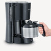 Severin koffiezetapparaat 8-kops met thermoskan 1000w zwart
