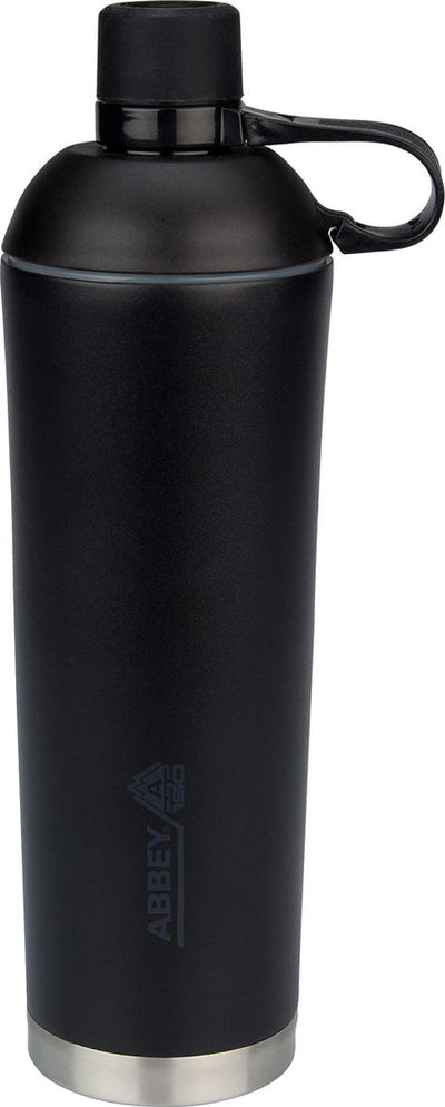 Abbey camp isoleerfles dubbelwandig - thermofles niagara - 0.75 l - zwart - 0,75 l