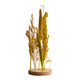 Dijk natural collections droogbloemen met standaard ã˜15x30cm geel