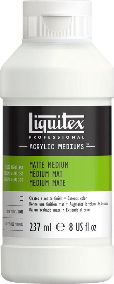 Liquitex 5108 professional matte medium 237 ml – acrylvloeimedium, mat, transparant, flexibel - mat medium