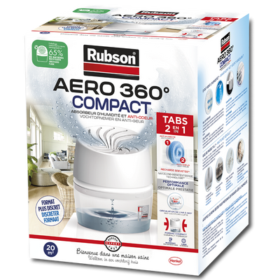 Rubson 1074620 - aero 360 compact 450g | 3 stuks