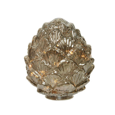 Lumineo micro led dennenappel glas ø17cm