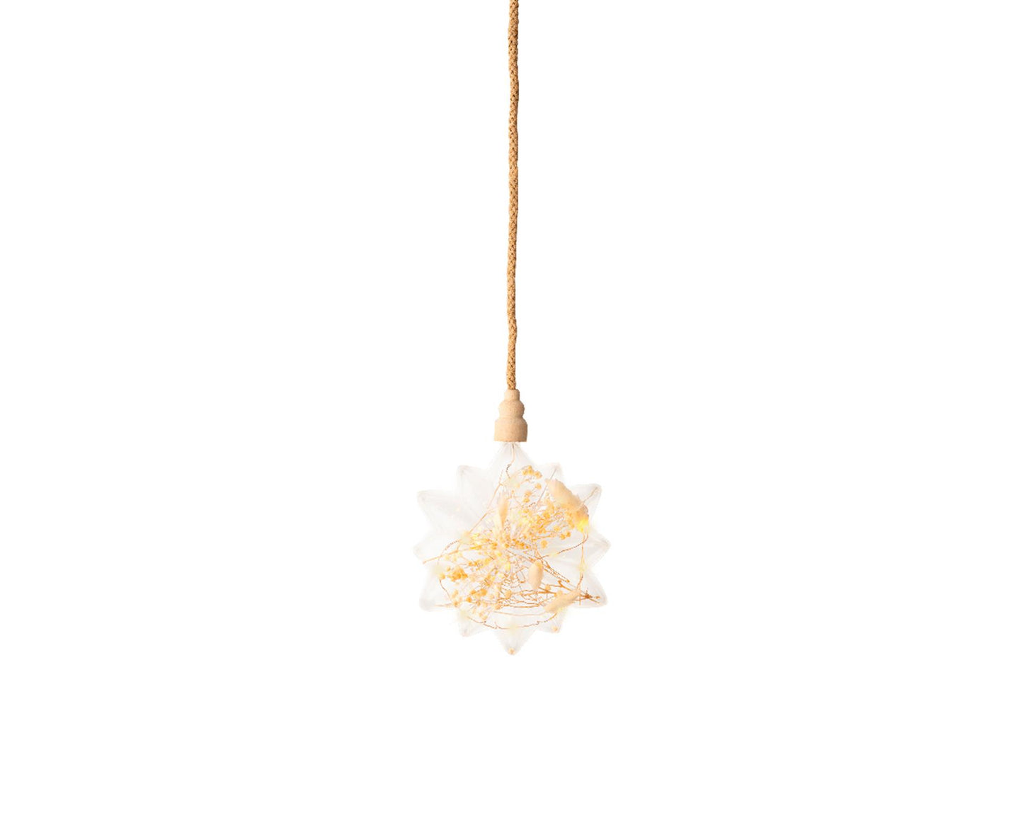 Lumineo micro led ster met droogbloemen ø 19cm