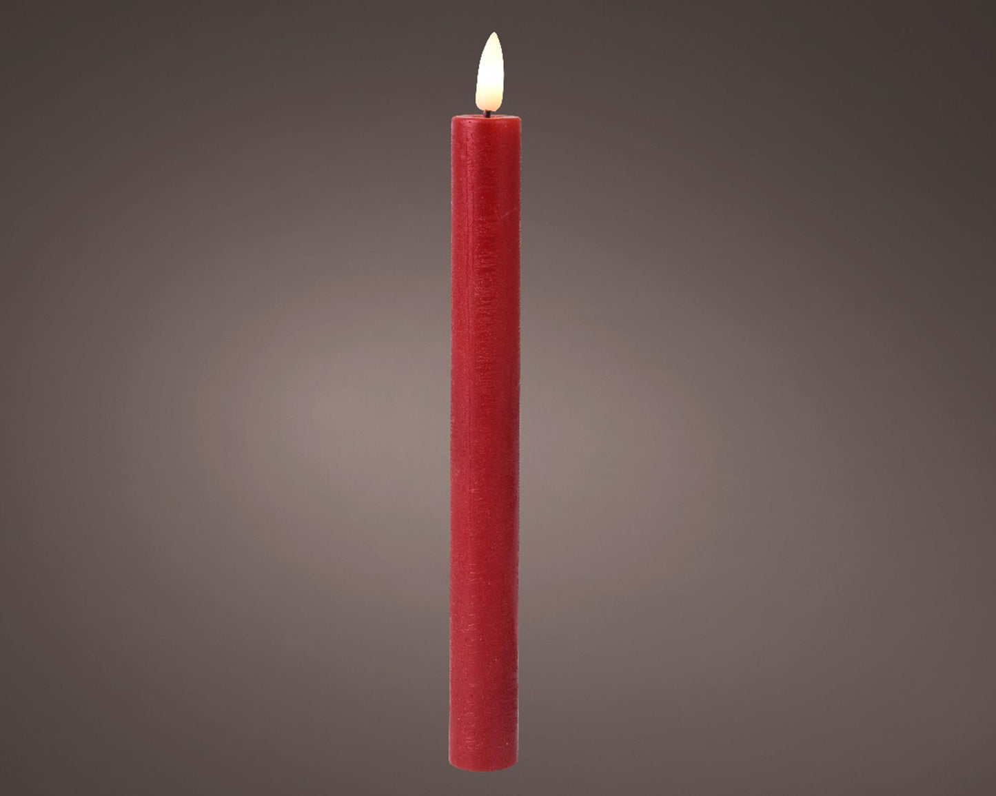Lumineo led dinerkaarsen met flikkerende vlam rood dia.2x24,5cm was met 6 uur timer