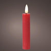 Lumineo dinerkaars led vlam h16cm rood 2 stuks