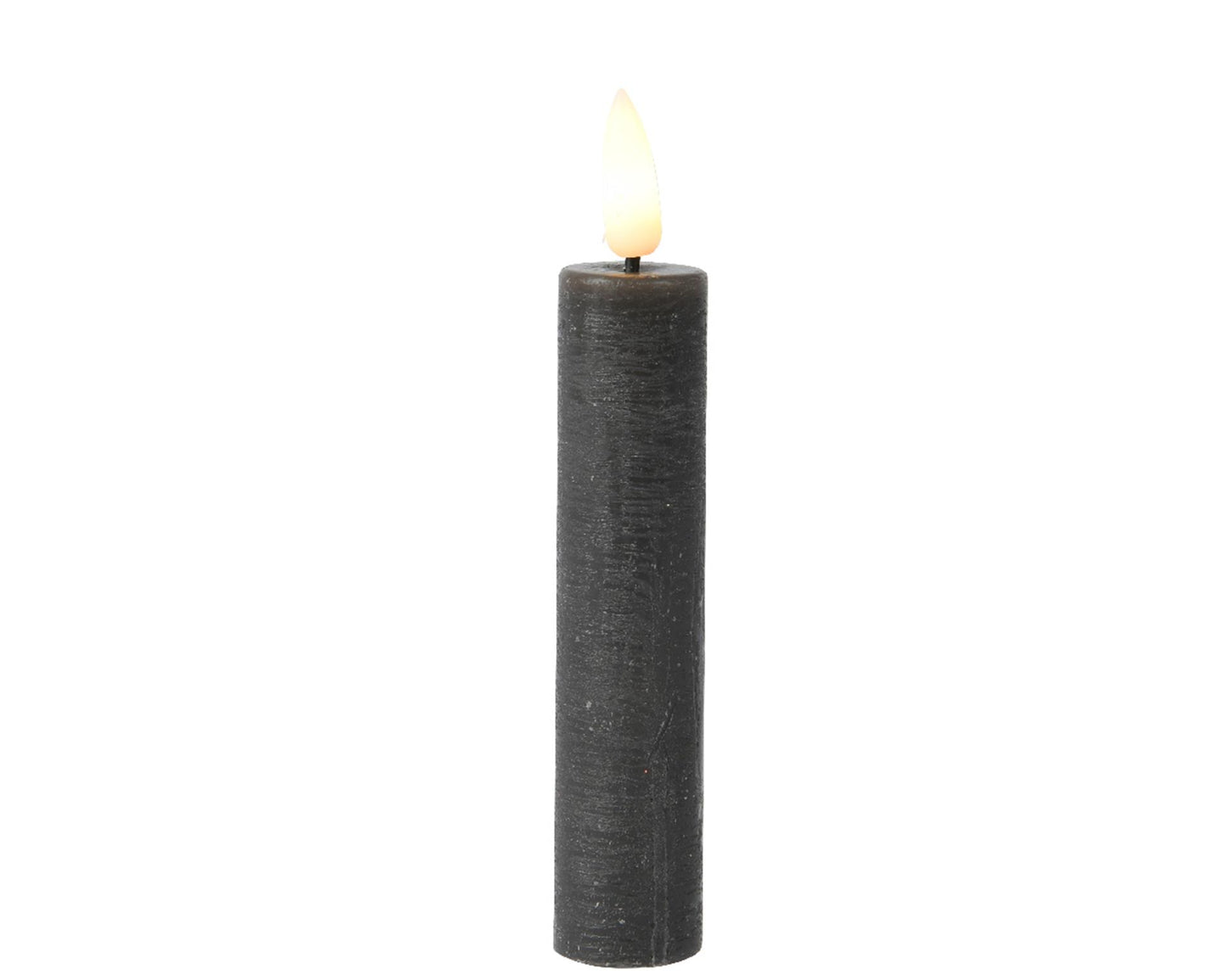 Lumineo led dinerkaarsen met flikkerende vlam grijs dia2x16cm was met 6 uur timer