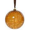 Lumineo bal led glas dia 10cm bruin warmwit