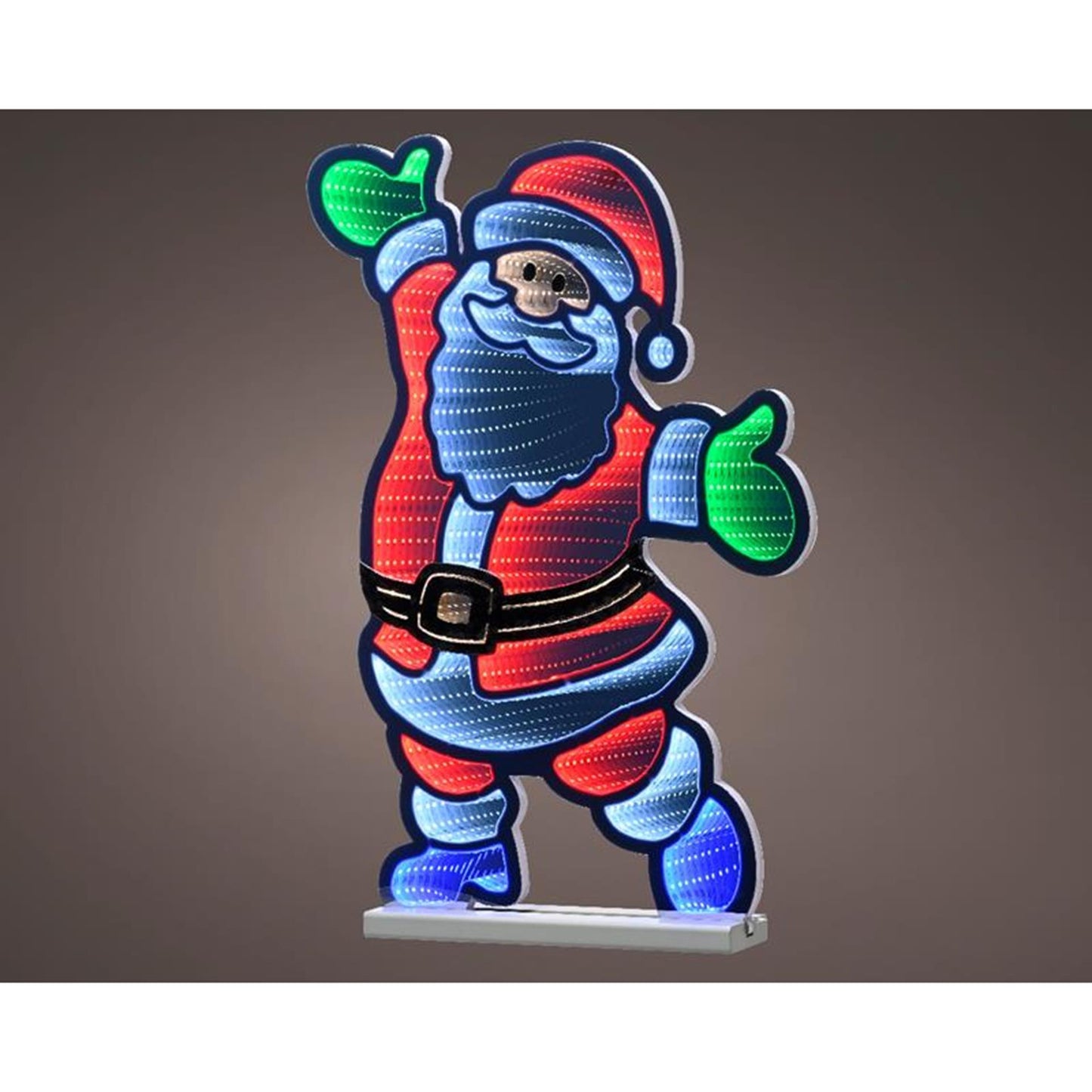 Lumineo infiity lights kerstman 41x60cm