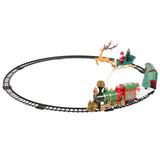Decoris kersttrein 90x90cm op batterij met verlichting - afbeelding 1