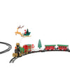Decoris kersttrein 90x90cm op batterij met verlichting