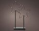 Lumineo micro led ster op standaard 20 lamps op batterij met timer 6x24x34cm