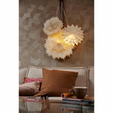 Lumineo kerstster met ledverlichting met timer op batterij fsc karton dia40cm amber<br> - afbeelding 2