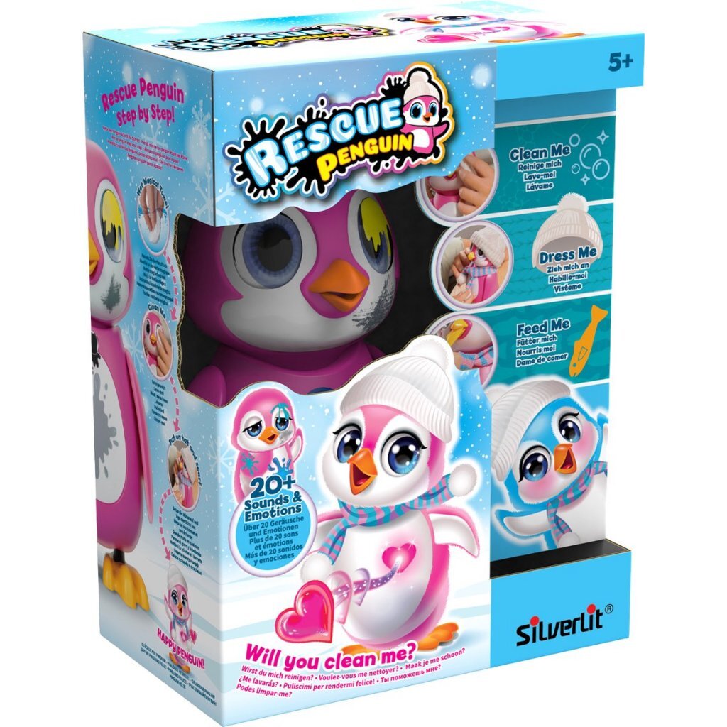 Silverlit Rescue Interactieve Penguin Roze