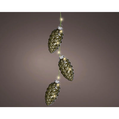 Lumineo strengverlichting dennenappel 5,7x28cm
