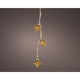 Lumineo strengverlichting kerstbal bruin led 5,7x5,7x28cm warm wit