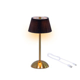Lumineo tafellamp oplaadbaar met led zwart goud ø15xh30,5cm - afbeelding 2