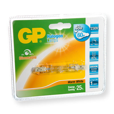 GP Batteries GP-060406-HL Halogeenlamp Recht Energiebesparend R7s 48 W