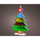 Lumineo infinity lights kerstboom led acryl 5x21,5x32cm