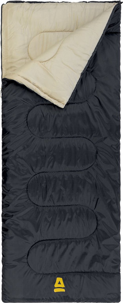 Abbey camp slaapzak - eco recycled - dekenmodel - grijs - 210 x 85 cm - extra ruim