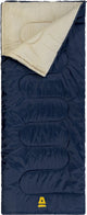 Abbey camp slaapzak 3 seizoenen - dekenmodel - donkerblauw - 210 x 85 cm - koppelbaar en extra ruim