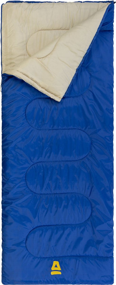 Abbey camp slaapzak 3 seizoenen - dekenmodel - blauw - 210 x 85 cm - koppelbaar en extra ruim