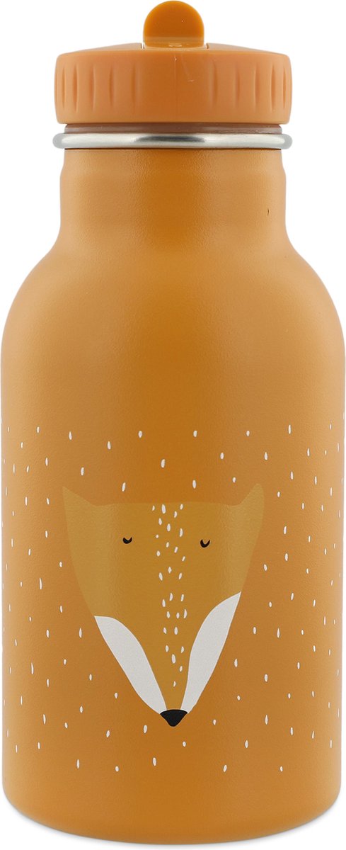 Trixie thermos drinkfles - mr. fox - rvs waterfles voor kinderen - lekvrije fles - 350ml - oranje
