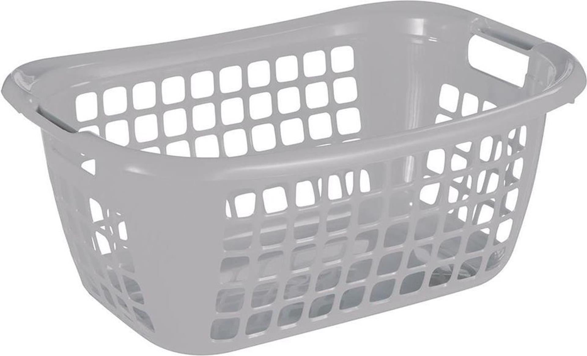 Sunware basic wasmand laag grijs 65x45x27cm