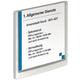 Deurbord durable click sign 14,9x14,85cm wit