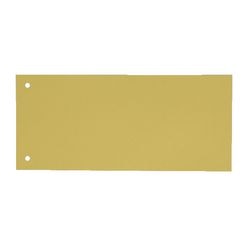 Scheidingsstroken kangaro karton 180g m2 22,5 x 12cm geel 2-gaats rechthoekig