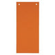 Kangaro scheidingsstroken karton 180g m2 22,5 x 12cm oranje 2gaats rechthoekig
