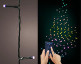 Lumineo verlichting met 200 leds bedienbaar via bluetooth app-dancing lights 1990cm multikleur alle kleuren van de regenboog incusief wit en warm wit - afbeelding 2